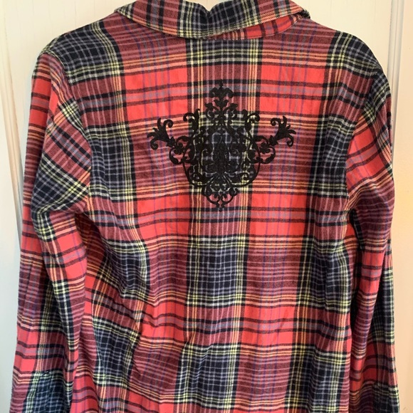 Soft Surroundings Highlands Pink Plaid Flannel - Picture 5 of 8